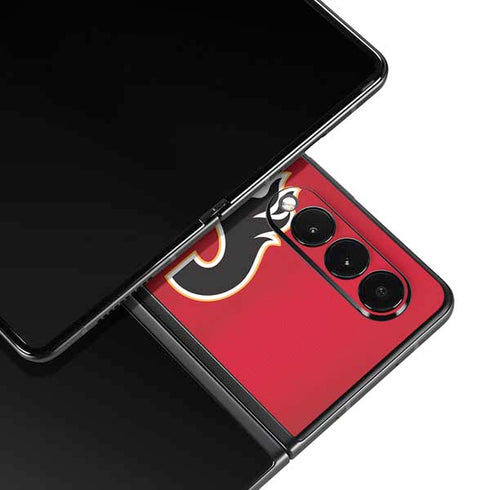 NHL Calgary Flames Jersey Galaxy Z Fold3 5G Skin